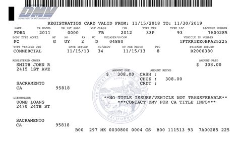 dmv vehicle registration.